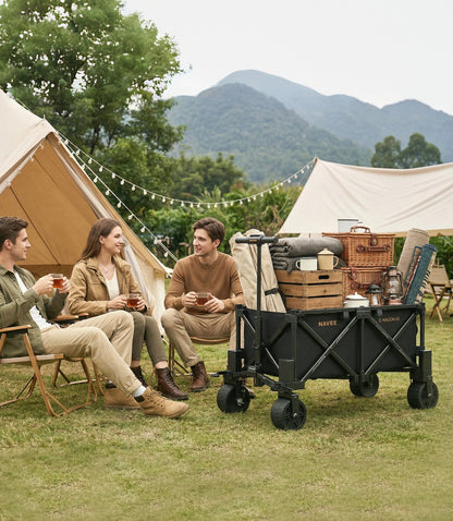 NAVEE Wagon 4X Electric Utility Wagon with 770 lbs Load Capacity, 4-Wheel Drive, 3000W Peak Power and UWB Smart Control