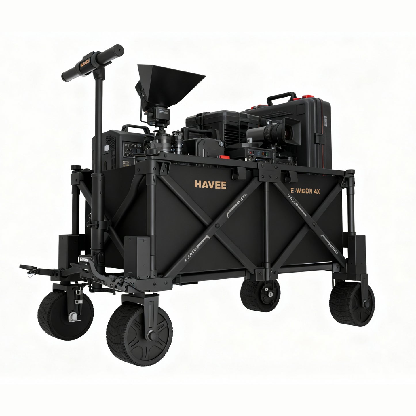 NAVEE Wagon 4X Electric Utility Wagon with 770 lbs Load Capacity, 4-Wheel Drive, 3000W Peak Power and UWB Smart Control