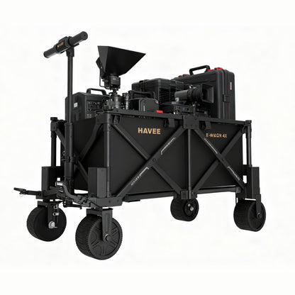NAVEE Wagon 4X Electric Utility Wagon with 770 lbs Load Capacity, 4-Wheel Drive, 3000W Peak Power and UWB Smart Control