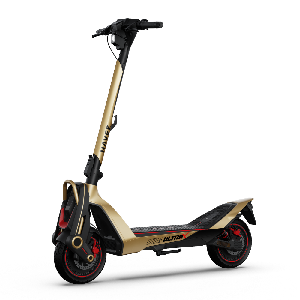 NAVEE UT5 Ultra X Dual Motor Electric Scooter with 74.6-Mile Range, 43.5 MPH Top Speed, 2400W Dual Motors and Dual Hydraulic Suspension