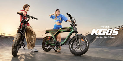 NAVEE KG05 Fat Tire Electric Bike with 37-Mile Pedal-Assist Range, 20 MPH Top Speed, 500W Rated Motor and Dual Suspension