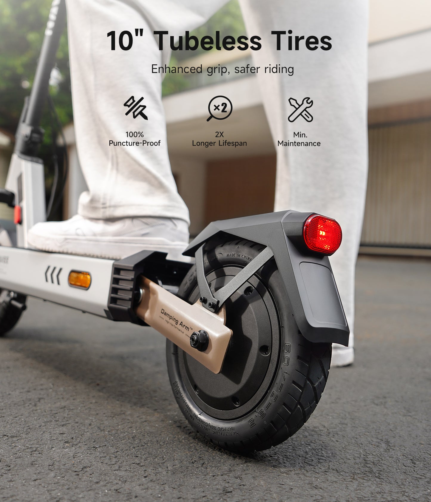 NAVEE G5 Max Foldable Electric Scooter with 43.5-Mile Range, 20 MPH Top Speed, 1000W Peak Motor and Front & Rear Suspension