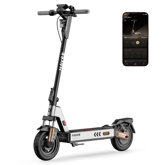 NAVEE G5 Pro Foldable Electric Scooter with 34.2-Mile Range, 20 MPH Top Speed, 800W Peak Motor and Front & Rear Suspension