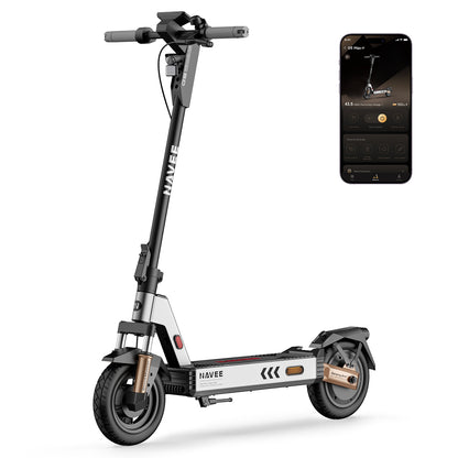 NAVEE G5 Foldable Electric Scooter with 28-Mile Range, 20 MPH Top Speed, 800W Peak Motor and Front & Rear Suspension