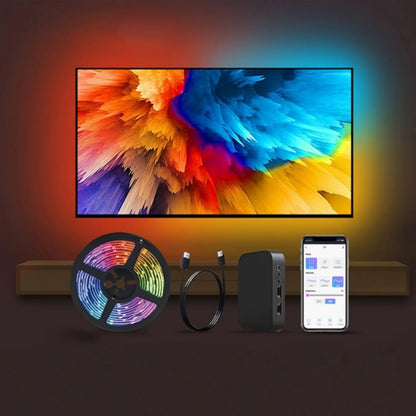 APP Control RGBIC Dream Color Immersion TV Backlight Sync Smart LED Strip DC12V for 55-65 Inches TV