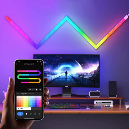 High Quality Smart Glide Ambience Wall Light RGB DIY 3pcs/set WIFI Connection Splicing Atmosphere Night Light