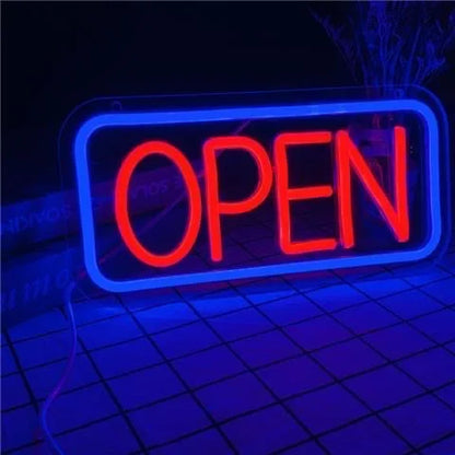 Open LED Neon Sign Lights LED Open Sign 3D Art Decorative Neon Signs for Business Shop,Bar,Restaurant,light up Letters