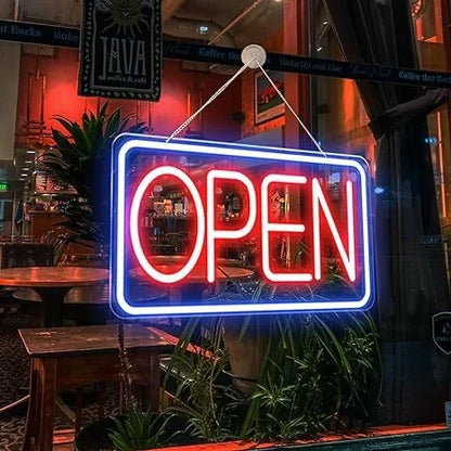 Open LED Neon Sign Lights LED Open Sign 3D Art Decorative Neon Signs for Business Shop,Bar,Restaurant,light up Letters
