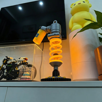 Industrial-Style 3D-Printed Creative Design: Personalized Decorative Car Shock Absorber-Shaped Table Lamp and Night Light