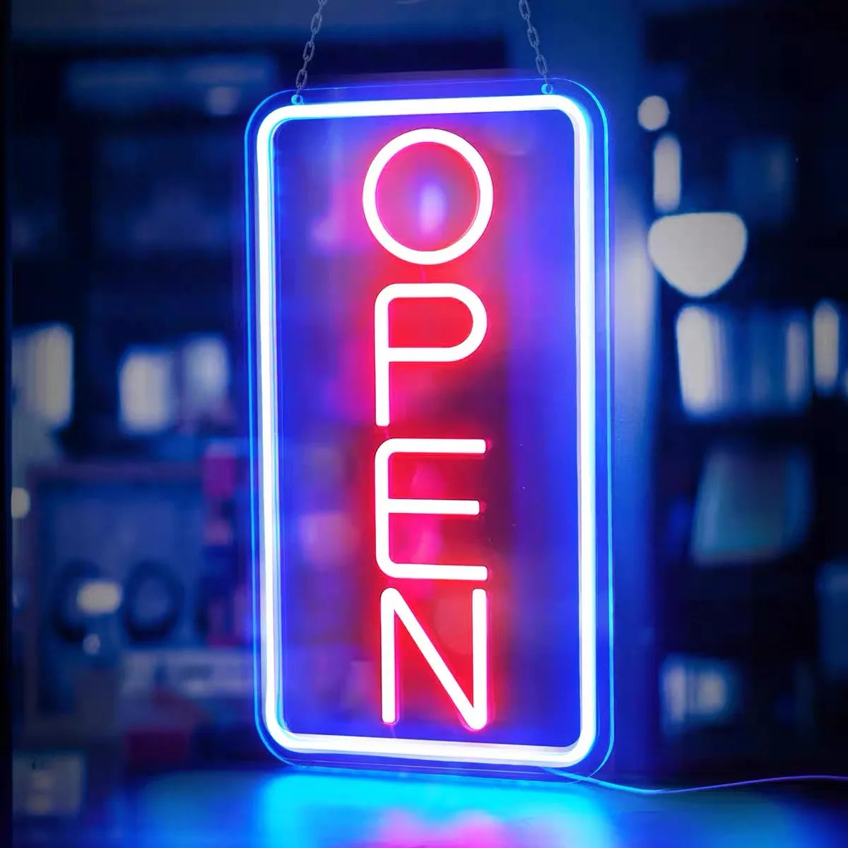 Open LED Neon Sign Lights LED Open Sign 3D Art Decorative Neon Signs for Business Shop,Bar,Restaurant,light up Letters