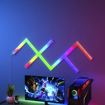 High Quality Smart Glide Ambience Wall Light RGB DIY 3pcs/set WIFI Connection Splicing Atmosphere Night Light