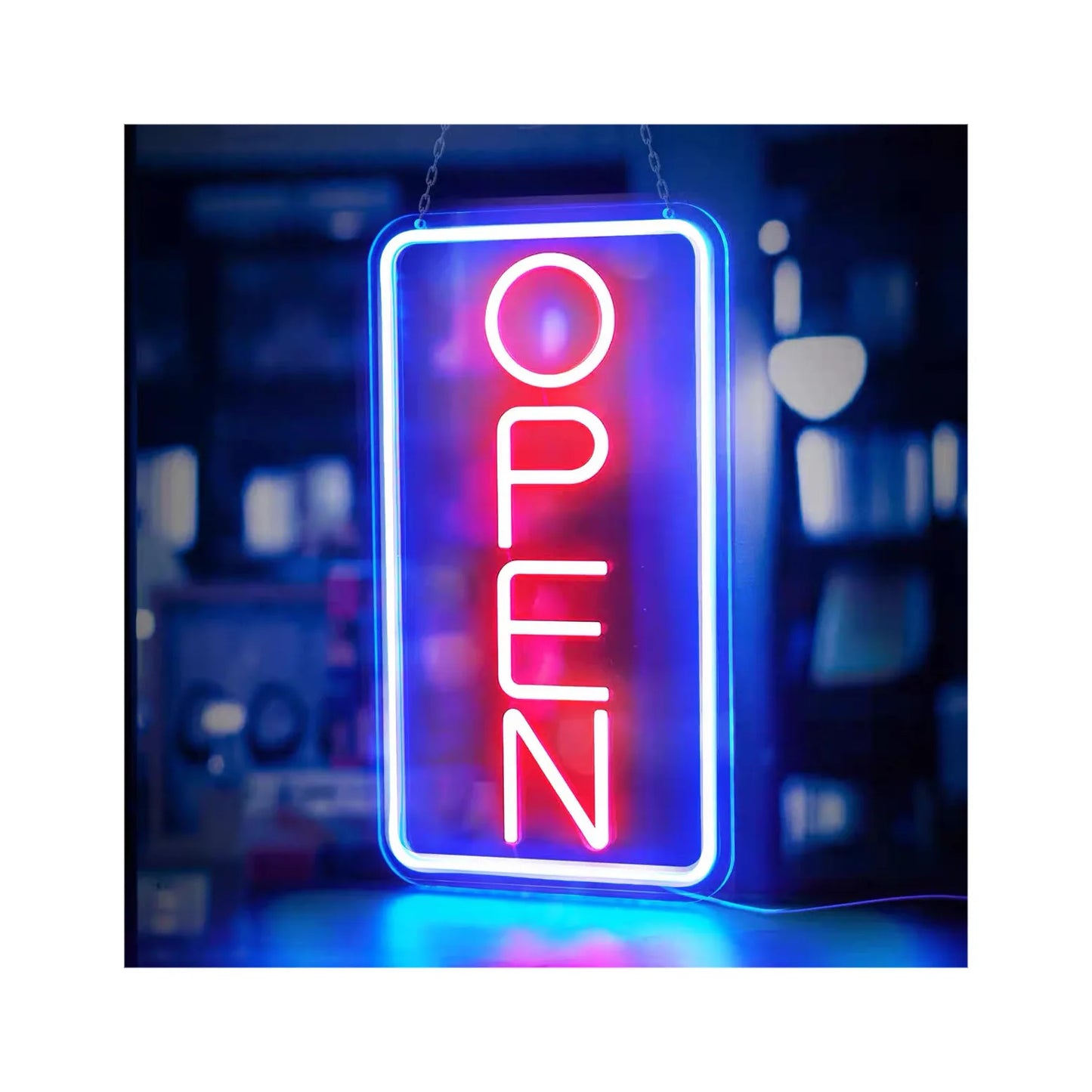 Open LED Neon Sign Lights LED Open Sign 3D Art Decorative Neon Signs for Business Shop,Bar,Restaurant,light up Letters