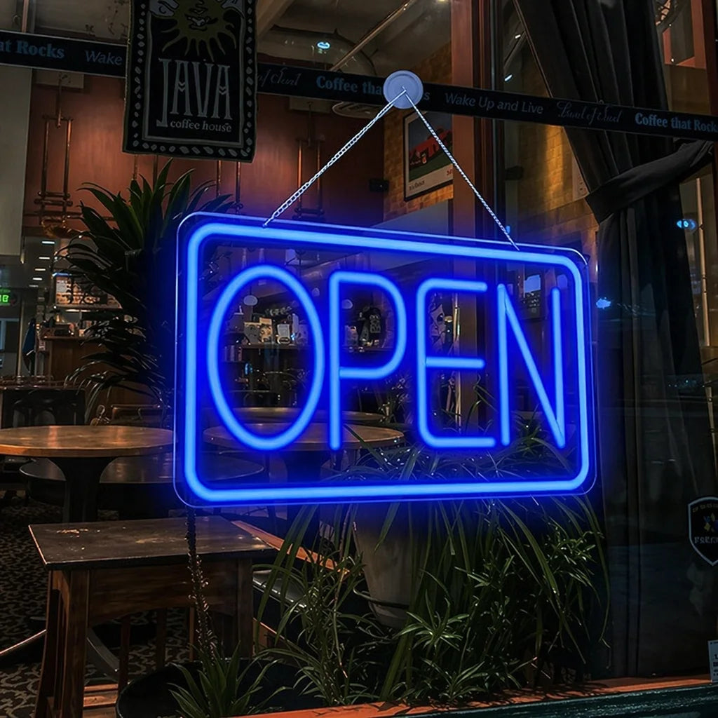 Open LED Neon Sign Lights LED Open Sign 3D Art Decorative Neon Signs for Business Shop,Bar,Restaurant,light up Letters