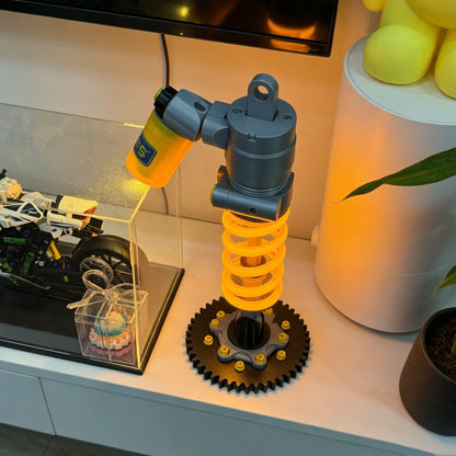 Industrial-Style 3D-Printed Creative Design: Personalized Decorative Car Shock Absorber-Shaped Table Lamp and Night Light