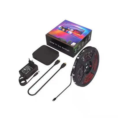 APP Control RGBIC Dream Color Immersion TV Backlight Sync Smart LED Strip DC12V for 55-65 Inches TV
