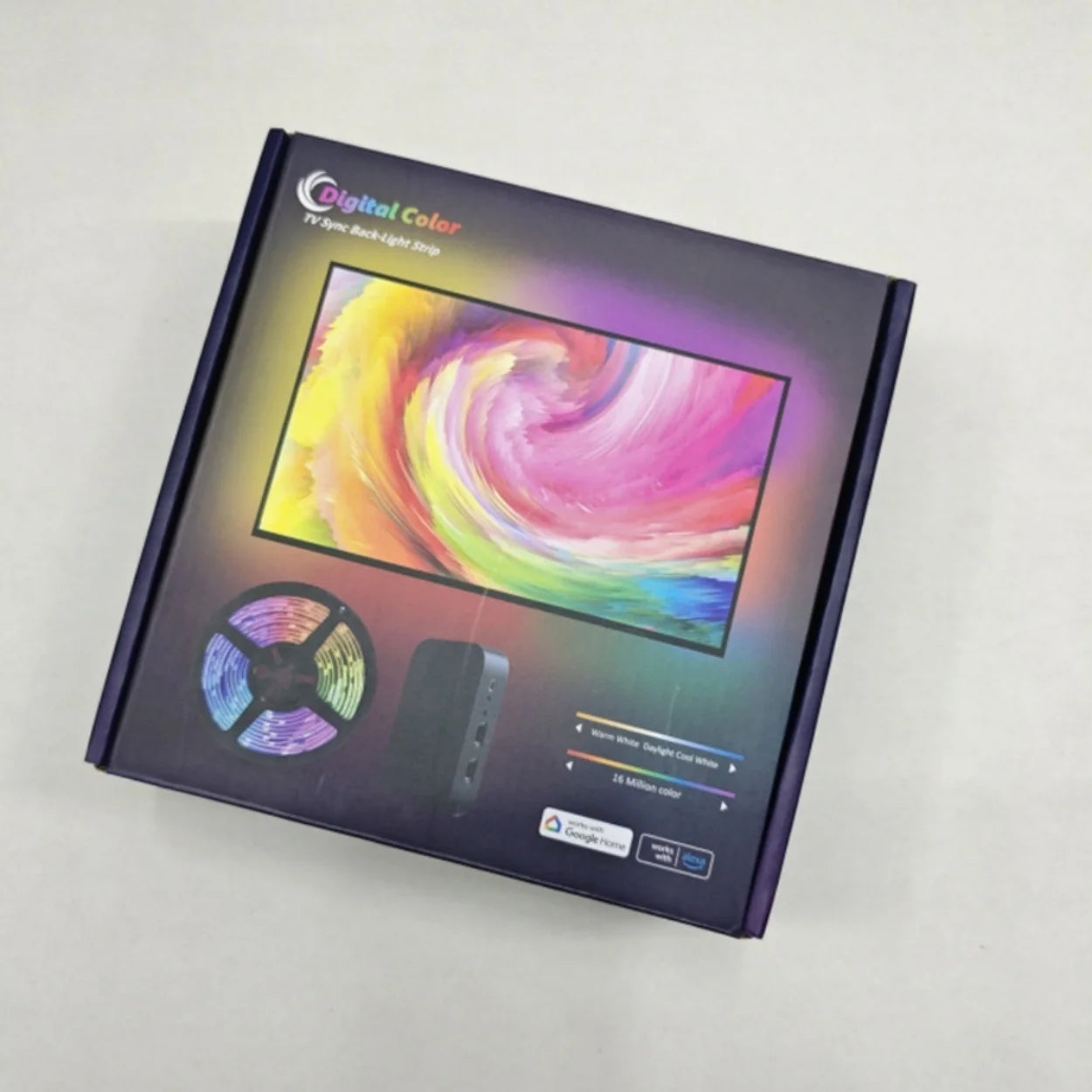 APP Control RGBIC Dream Color Immersion TV Backlight Sync Smart LED Strip DC12V for 55-65 Inches TV
