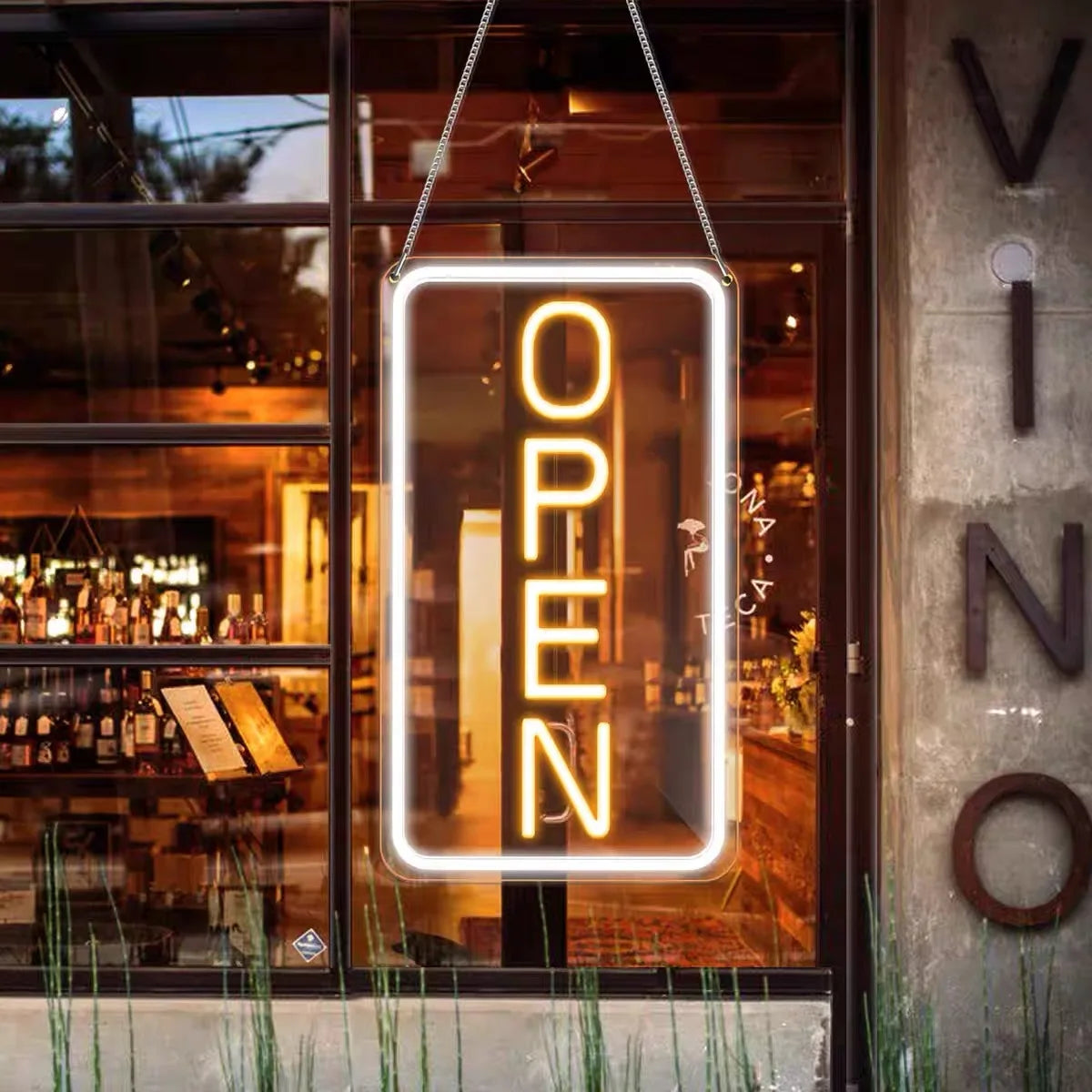 Open LED Neon Sign Lights LED Open Sign 3D Art Decorative Neon Signs for Business Shop,Bar,Restaurant,light up Letters