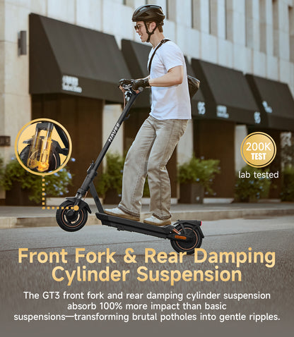 NAVEE GT3 Electric Scooter with 31-Mile Range, 20 MPH Top Speed, 700W Peak Motor and Dual Suspension