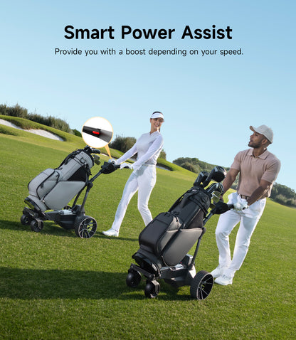 NAVEE Birdie 3X Electric Golf Push Cart with 18.6-Mile Range, UWB Follow Mode, Remote Control and Dual Motors