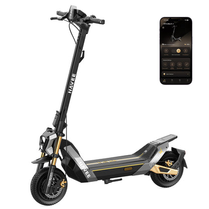 NAVEE NT5 Ultra X Dual Motor Electric Scooter with 55.9-Mile Range, 40 MPH Top Speed, 2400W Peak Power and Dual Suspension