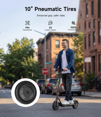 NAVEE V50i Pro Foldable Electric Scooter with 31.1-Mile Range, 20 MPH Top Speed, 700W Peak Motor and 10" Pneumatic Tires