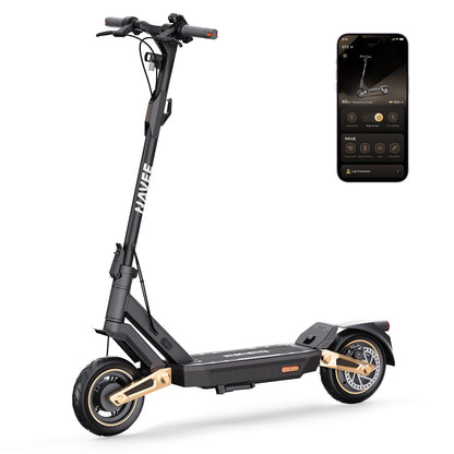 NAVEE ST3 Foldable Electric Scooter with 37-Mile Range, 25 MPH Top Speed, 1000W Peak Motor and Front & Rear Suspension