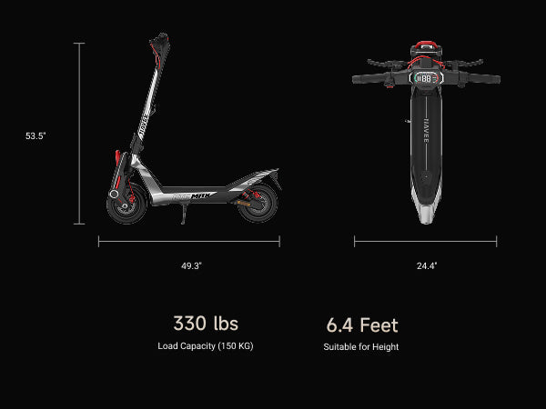 NAVEE UT5 Max Electric Scooter with 62.1-Mile Range, 31.1 MPH Top Speed, 2400W Peak Motor and Dual Hydraulic Suspension