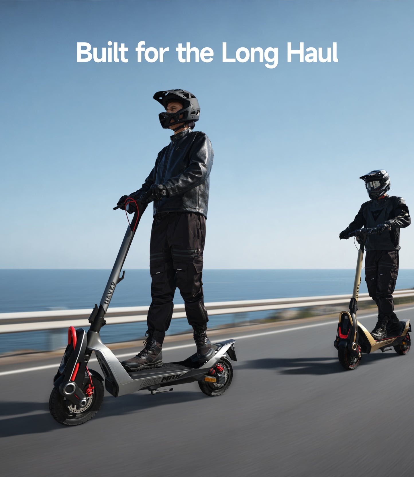 NAVEE UT5 Max Electric Scooter with 62.1-Mile Range, 31.1 MPH Top Speed, 2400W Peak Motor and Dual Hydraulic Suspension