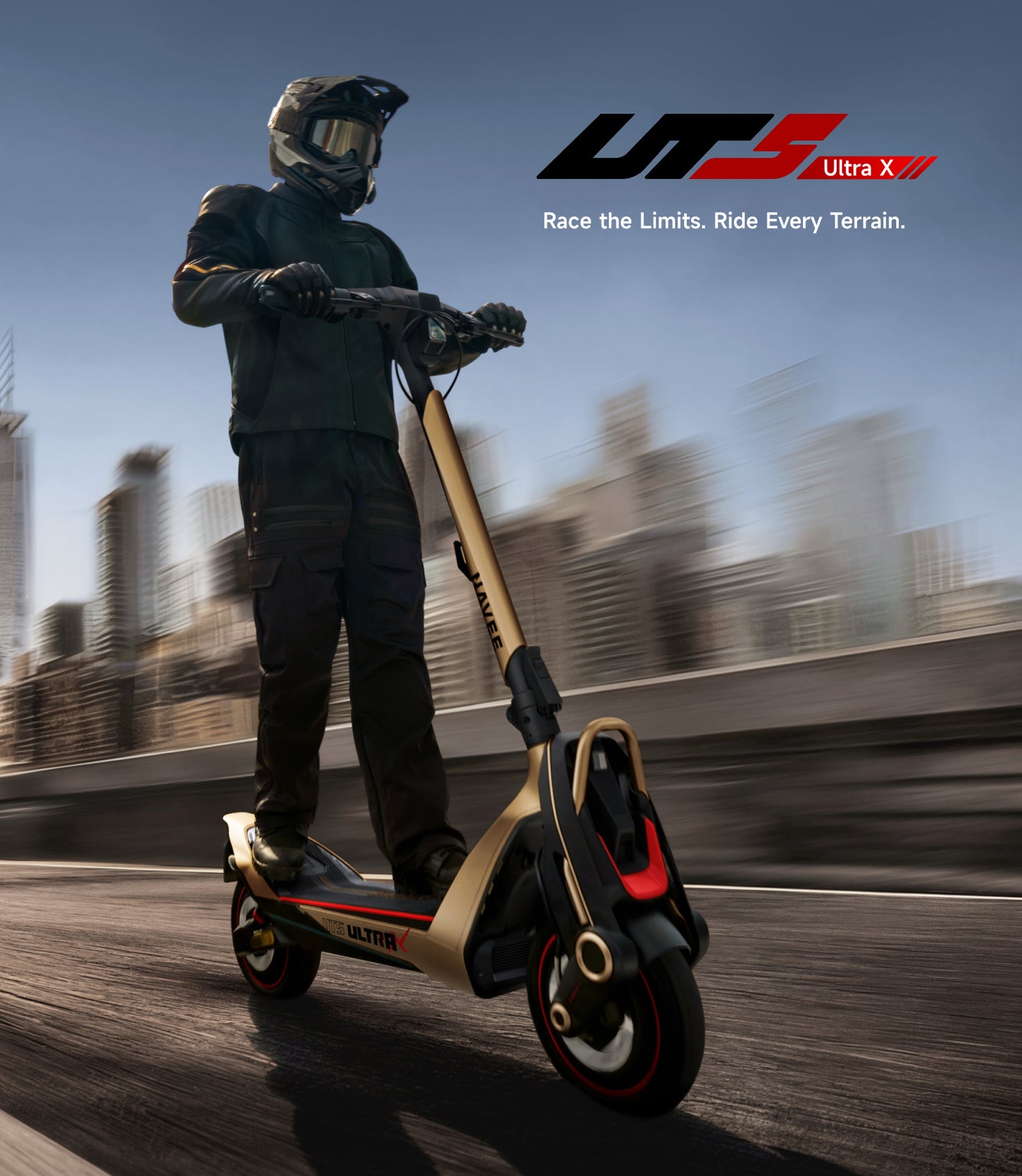 NAVEE UT5 Ultra X Dual Motor Electric Scooter with 74.6-Mile Range, 43.5 MPH Top Speed, 2400W Dual Motors and Dual Hydraulic Suspension