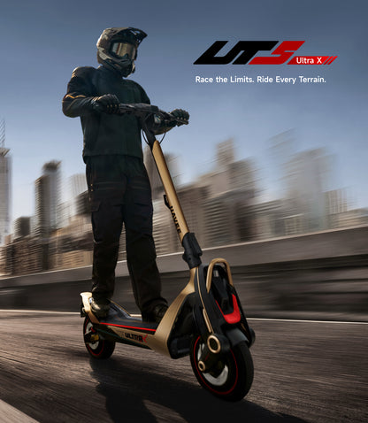 NAVEE UT5 Ultra X Dual Motor Electric Scooter with 74.6-Mile Range, 43.5 MPH Top Speed, 2400W Dual Motors and Dual Hydraulic Suspension
