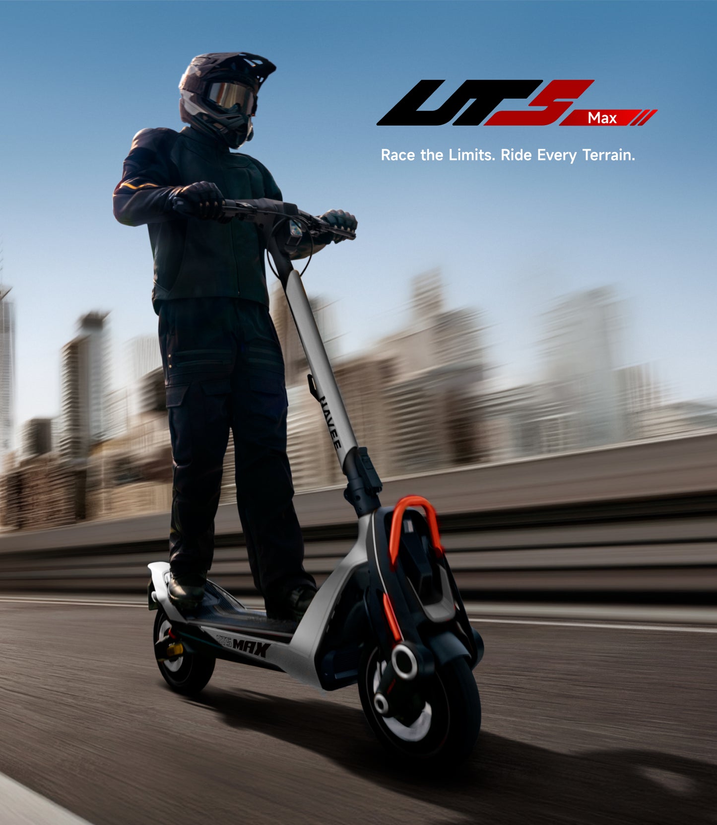 NAVEE UT5 Max Electric Scooter with 62.1-Mile Range, 31.1 MPH Top Speed, 2400W Peak Motor and Dual Hydraulic Suspension