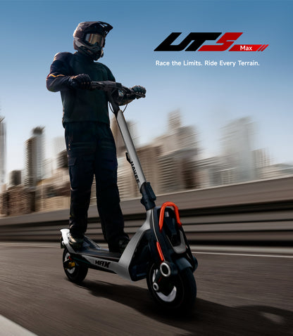 NAVEE UT5 Max Electric Scooter with 62.1-Mile Range, 31.1 MPH Top Speed, 2400W Peak Motor and Dual Hydraulic Suspension