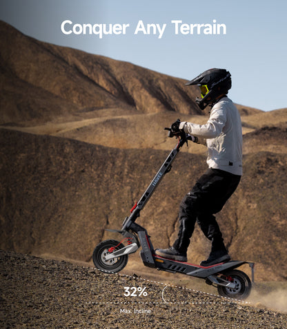 NAVEE XT5 Pro Off-Road Foldable Electric Scooter with 46.6-Mile Range, 31 MPH Top Speed, 2200W Peak Motor and Patented Suspension System