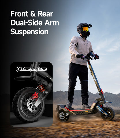 NAVEE XT5 Pro Off-Road Foldable Electric Scooter with 46.6-Mile Range, 31 MPH Top Speed, 2200W Peak Motor and Patented Suspension System