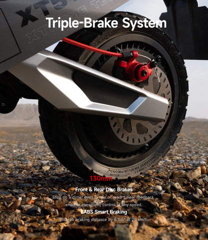 NAVEE XT5 Pro Off-Road Foldable Electric Scooter with 46.6-Mile Range, 31 MPH Top Speed, 2200W Peak Motor and Patented Suspension System