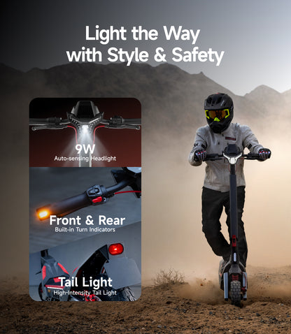 NAVEE XT5 Pro Off-Road Foldable Electric Scooter with 46.6-Mile Range, 31 MPH Top Speed, 2200W Peak Motor and Patented Suspension System
